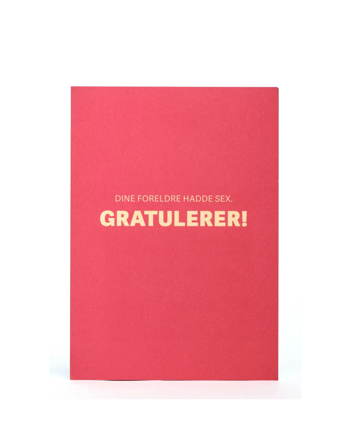 Kort – Dine foreldre hadde sex. Gratulerer – TWAS