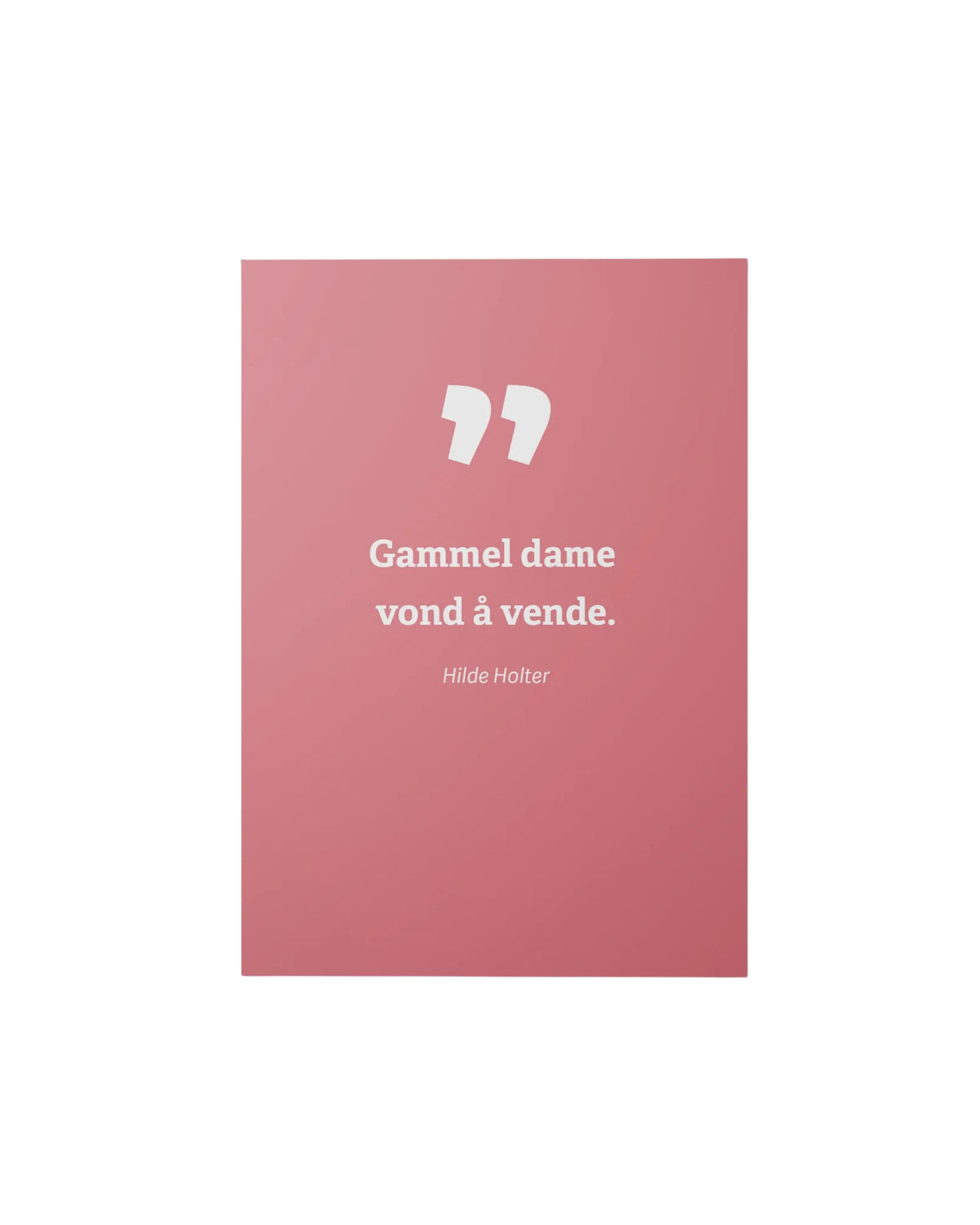 Kort – Gammel dame vond å vende – TWAS

