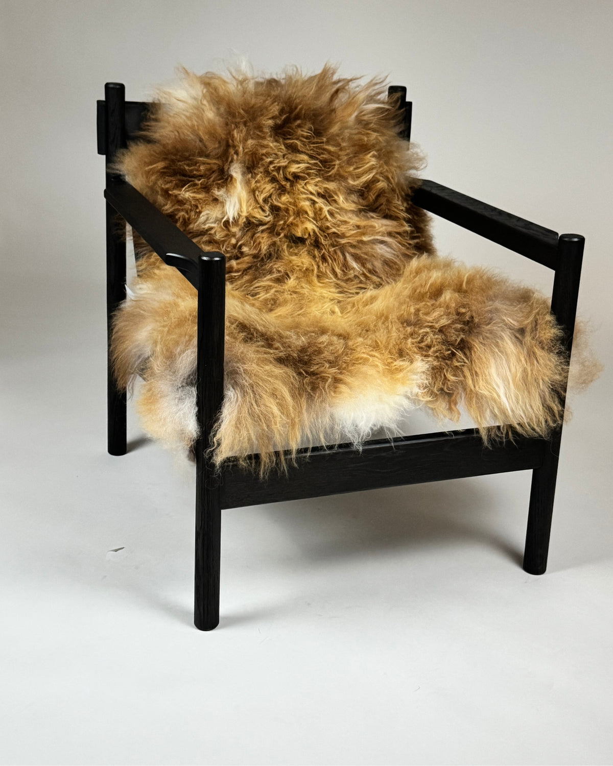 LYNG – Saueskinn 100–110 cm, brun natur honning | Granberg Garveri