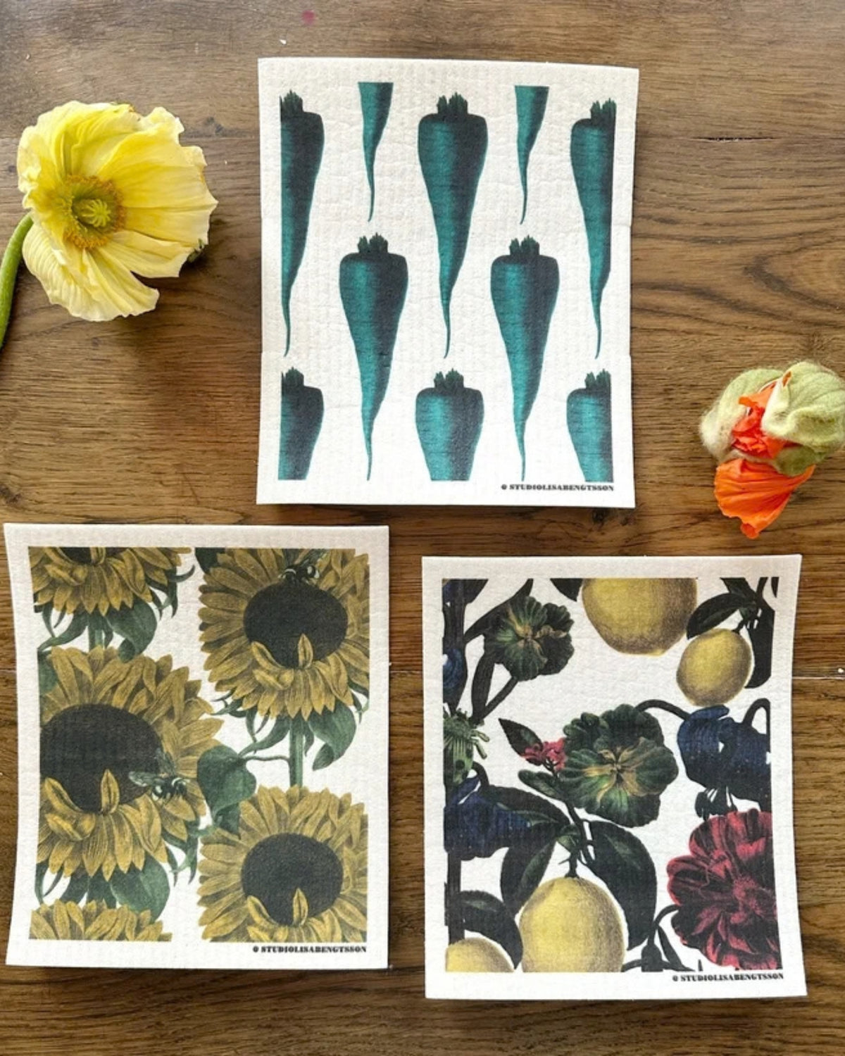 Spring kjøkkenkluter 3-pk fra Studio Lisa Bengtsson