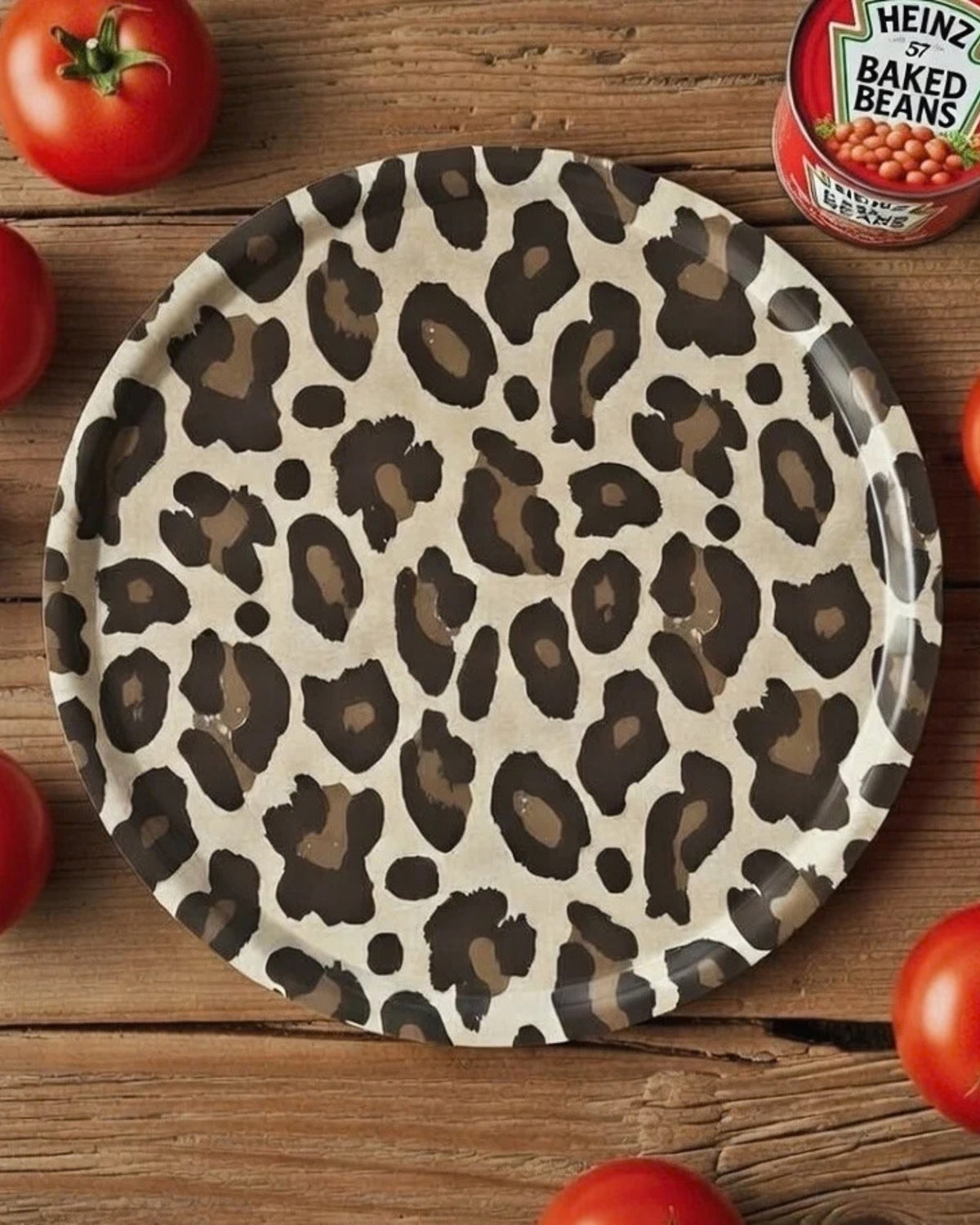 This Is It serveringsbrett 45 cm med leopardmønster