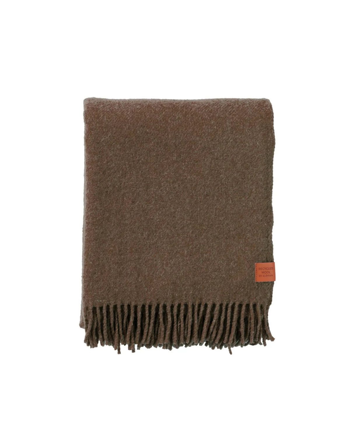 True Walnut ullpledd 130 x 180 cm fra Klippan Yllefabrik